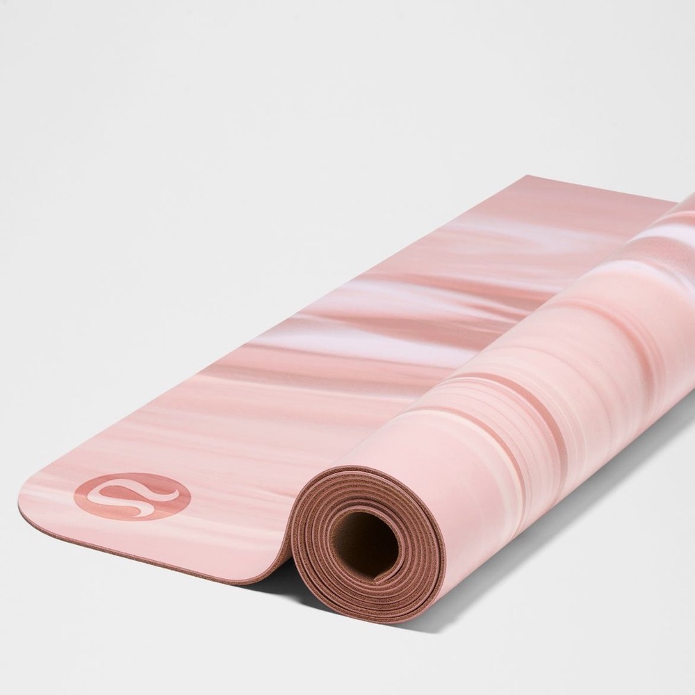 Bundle: Lululemon Pink Yoga Mat + Strap